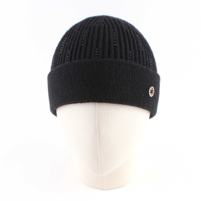 Ladies' Beaded Knitted Hat Granadilla JG5209, Black