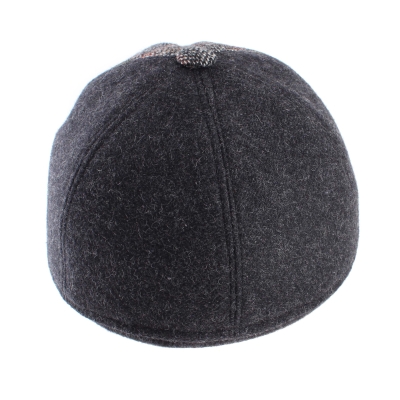 Мъжка вълнена бейзболна шапка с наушник HatYou CP3855, Сив