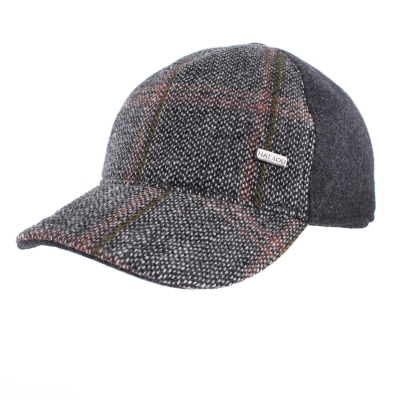 Мъжка вълнена бейзболна шапка с наушник HatYou CP3855, Сив
