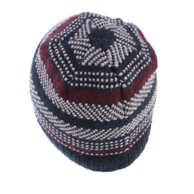 Men's knitted wool hat JG5173, Navy blue