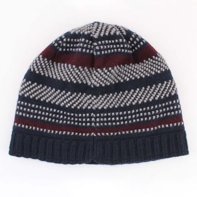 Men's knitted wool hat JG5173, Navy blue