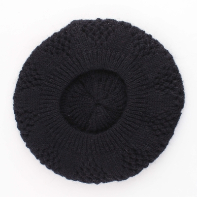 Ladies' knitted beret Raffaello Bettini RB 09/9796, Navy blue