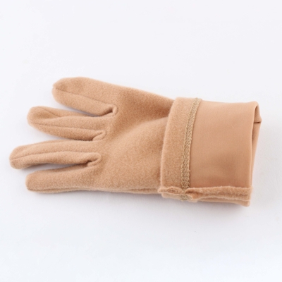 Дамски ръкавици от микрофибър HatYou GL0186, Камила