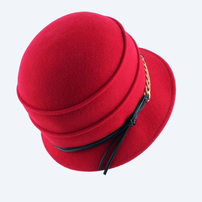 Ladies' felt hat HatYou CF0363, Red