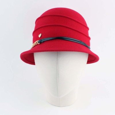 Ladies' felt hat HatYou CF0363, Red