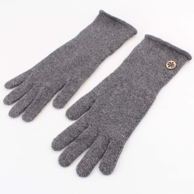 Дамски плетени ръкавици с лурекс Granadilla JG5259A, Тъмносив