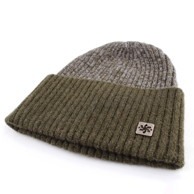 Men's knitted hat Granadilla JG5187, Green