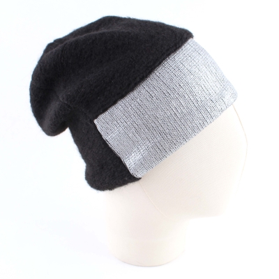 Ladies' Knitted Hat HatYou CP2768, Black/Silver
