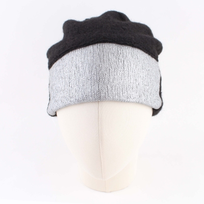 Ladies' Knitted Hat HatYou CP2768, Black/Silver
