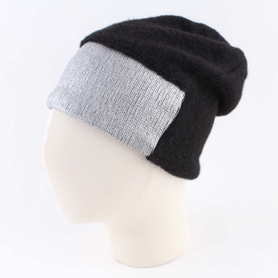 Ladies' Knitted Hat HatYou CP2768, Black/Silver