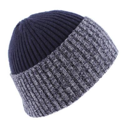 Men's knitted hat Granadilla JG5113, Dark blue
