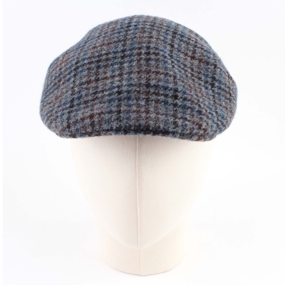 Мъжки вълнен каскет HatYou CP4040, Сиво-син пепит