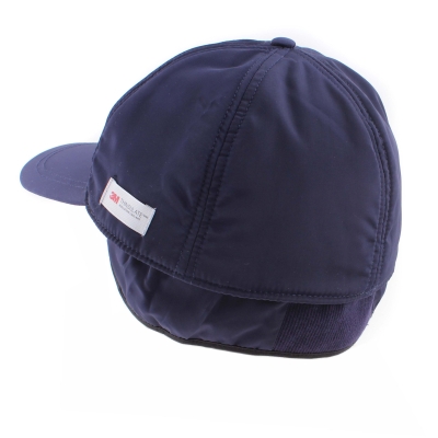 Бейзболна шапка от водоотблъскваща материя  с наушник HatYou CP1101, Тъмносин