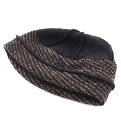 Ladies' winter hat HatYou CP3550, Black/Beige