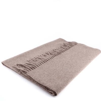 Голям вълнен шал Pulcra Stelvio N, 50x220 см, Бежов