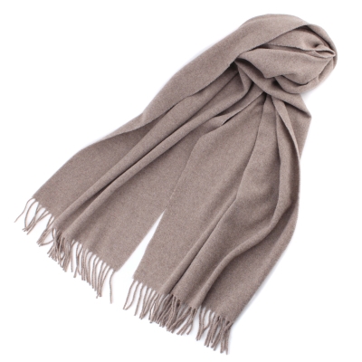 Голям вълнен шал Pulcra Stelvio N, 50x220 см, Бежов