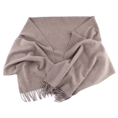 Голям вълнен шал Pulcra Stelvio N, 50x220 см, Бежов