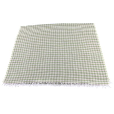 Голям фин шал от вълна и памук Pulcra Eliza, 59х200 см, Зелен