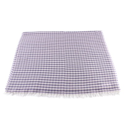 Голям фин шал от вълна и памук Pulcra Eliza, 59х200 см, Лилав