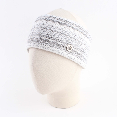 Headband with rhinestones Granadilla JG5215, White