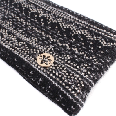 Headband with rhinestones Granadilla JG5215, Black