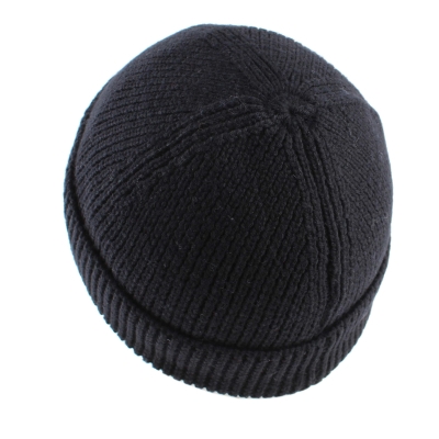 Wool Knitted Hat for Men Granadilla JG5718, Black