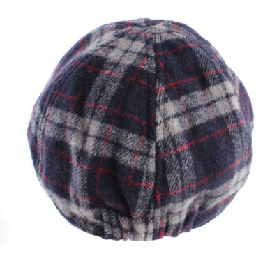Зимен каскет с вълна HatYou CP3747, Синьо каре