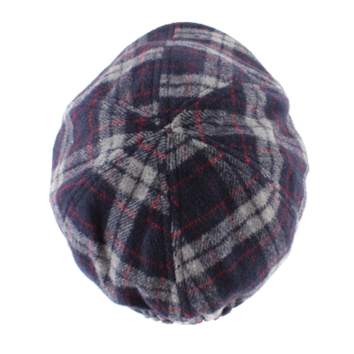 Зимен каскет с вълна HatYou CP3747, Синьо каре