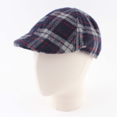 Зимен каскет с вълна HatYou CP3747, Синьо каре