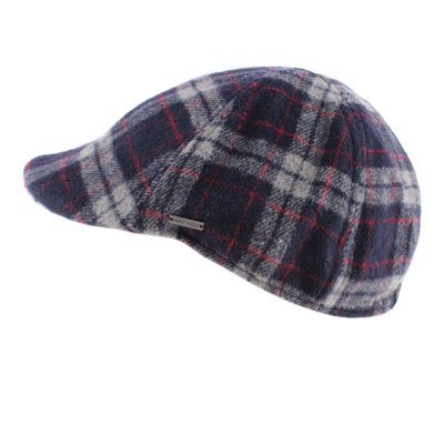 Зимен каскет с вълна HatYou CP3747, Синьо каре