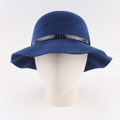 Ladies' Wide-Brim Felt Hat HatYou CF0278, Royal Blue