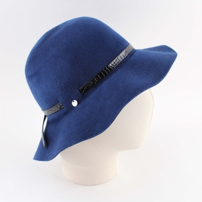 Ladies' Wide-Brim Felt Hat HatYou CF0278, Royal Blue