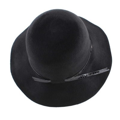 Ladies' Wide-Brim Felt Hat HatYou CF0278, Black