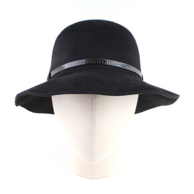 Ladies' Wide-Brim Felt Hat HatYou CF0278, Black
