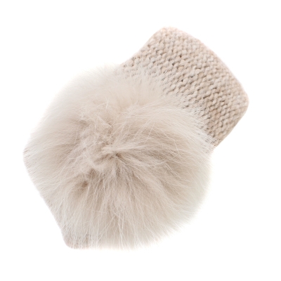 Ladies' Knitted Headband Raffaello Bettini RB HB 4, Beige