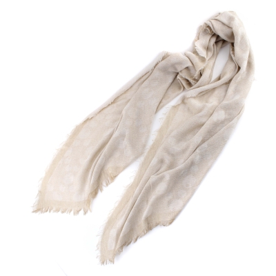 Летен шал Pulcra Bollicine N, 50x200 см, Бежов