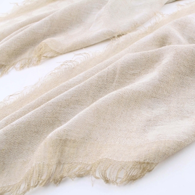 Летен шал Pulcra Bollicine N, 50x200 см, Бежов