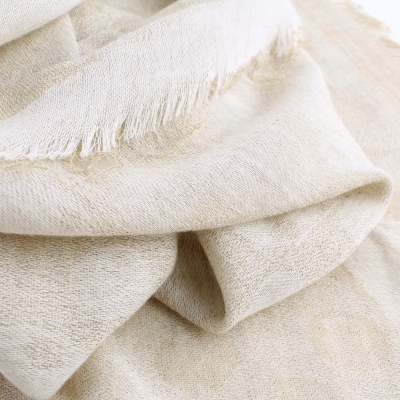 Летен шал Pulcra Bollicine N, 50x200 см, Бежов