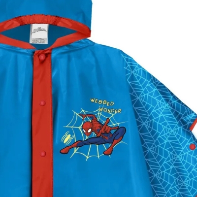 Rain Poncho Perletti Kids Spiderman 99164, Blue