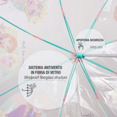 Kid's transparent umbrella Perletti Kids Frozen 50255