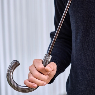 Автоматичен голф чадър Perletti Technology 21824, Черен/Binary code