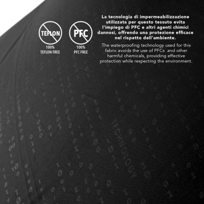 Автоматичен голф чадър Perletti Technology 21824, Черен/Binary code