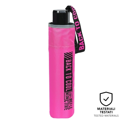 Kids’ Folding Umbrella Perletti CoolKids Back to Cool 15657, Neon Pink