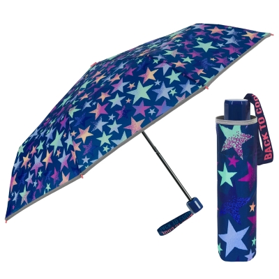Kids’ Folding Umbrella Perletti CoolKids Stars 15660, Multicolour/Stars