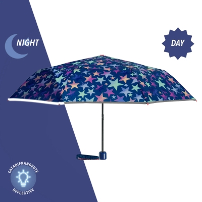 Kids’ Folding Umbrella Perletti CoolKids Stars 15660, Multicolour/Stars