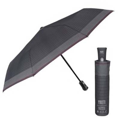 Men's automatic Open-Close umbrella Perletti Technology 21829, Gray