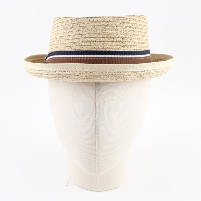 Men's summer Pork pie hat Fratelli Mazzanti FM 87339, Natural