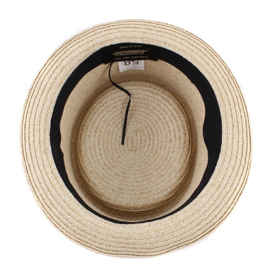 Men's summer Pork pie hat Fratelli Mazzanti FM 87339, Natural