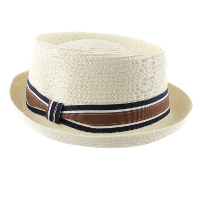 Summer Pork Pie Hat Fratelli Mazzanti FM 8739, Ecru