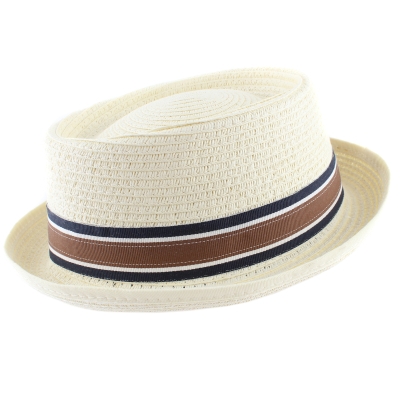 Summer Pork Pie Hat Fratelli Mazzanti FM 8739, Ecru